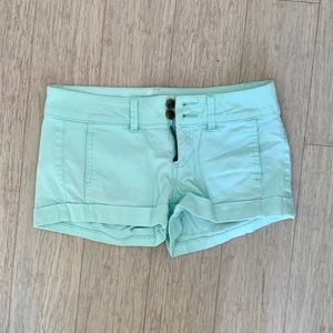 Express Mint Green Shorts Size 2